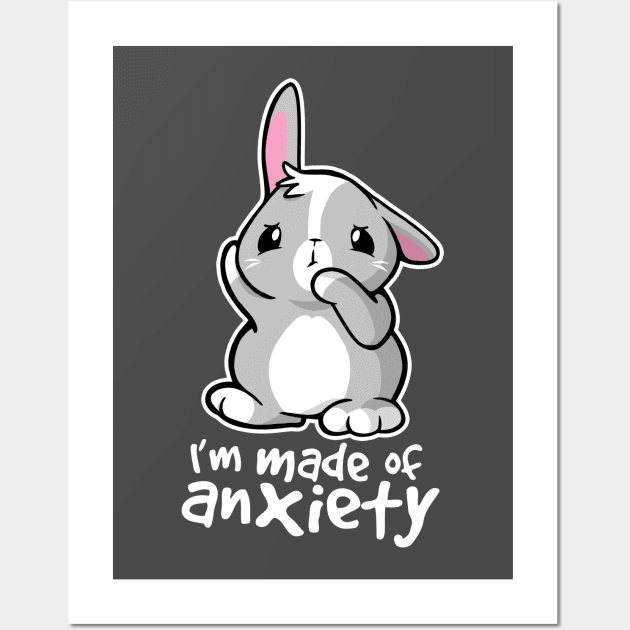 Bunny anxiety Wall Art by NemiMakeit